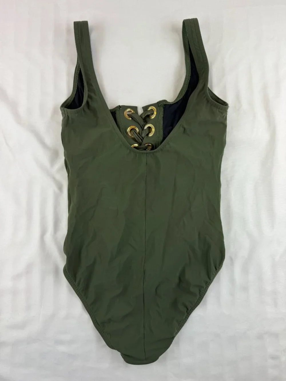 Karla Colletto Maritta Round Neck Womens One Piece Swimsuit Sz 6- 2US XS - Picture 4 of 7